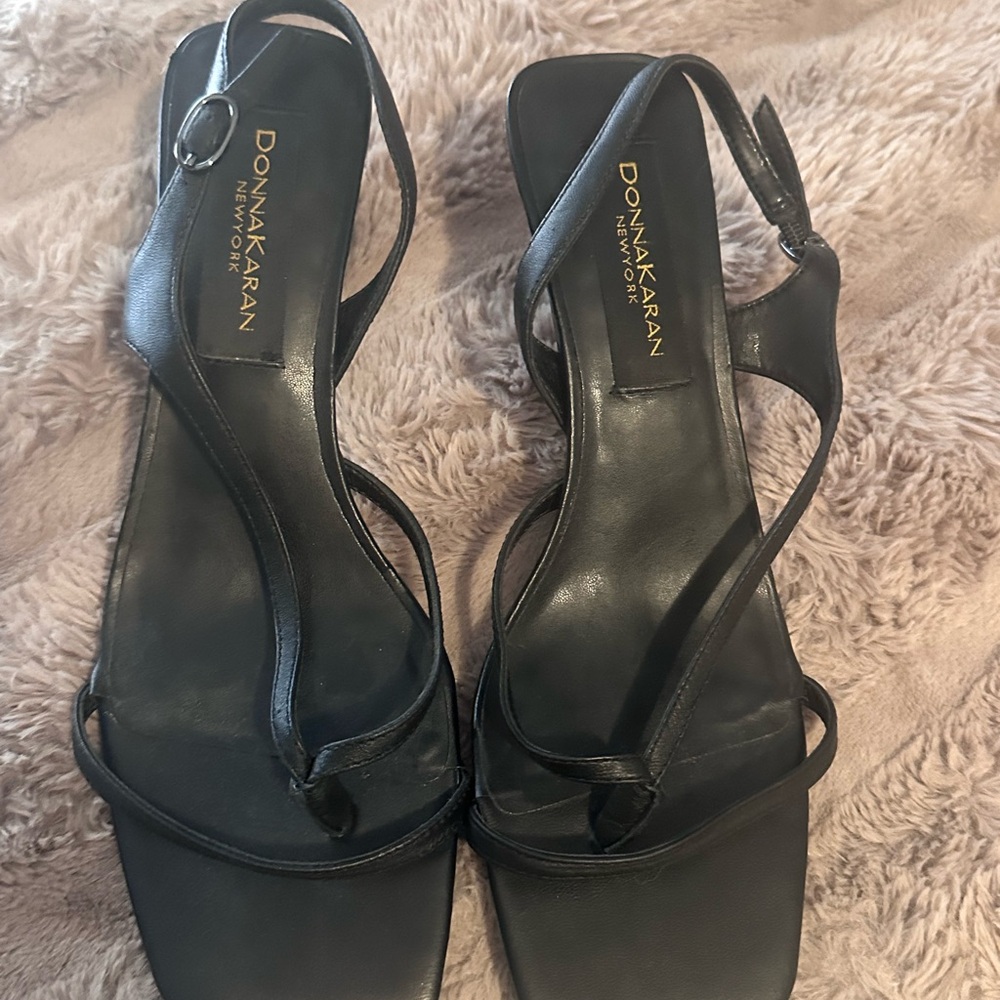 Donna Karan Elegant Black Sandals